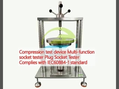 Perangkat pengujian kompresi Multifunction Socket Tester Plug Socket Tester Memenuhi standar IEC60884-1