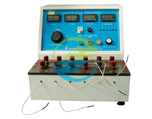 Harga yang pantas IEC60884-1 Tester soket colokan Penguji kenaikan suhu presisi tinggi 6 stasiun kerja on line