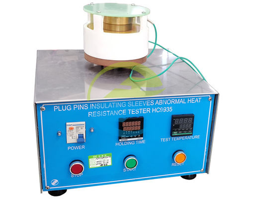 Harga yang pantas IEC60884 Standard Compliance Plug Socket Tester with 20mm Brass Button Operation and 7±0.5mm Distance for Insulating Sleeve Testing on line