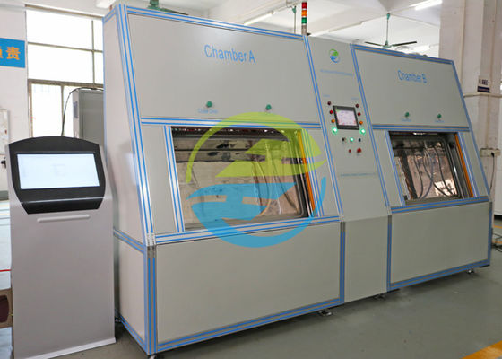 Harga yang pantas Peralatan Uji Kebocoran Helium Dua Kamar 30s / Pc Untuk Kondensor Dan Evaporator 1,5 * 10-5 Mbar.L/S on line