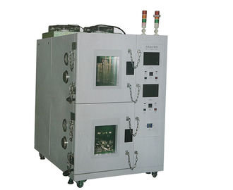 Harga yang pantas IEC60068-2 Peralatan Pengujian Baterai, Kontrol PCL Kamar Ganda Temperatur Tinggi Rendah on line