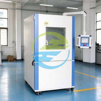 Kualitas IEC 60529 IP5X IP6X Sand Dust Test Chamber 1000L Vacuum PLC Control System pabrik